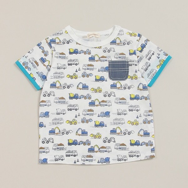 <接触冷感>働くクルマ柄Tシャツ