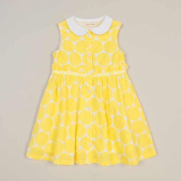 透かしドットワンピース