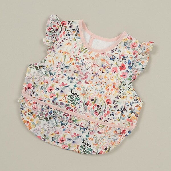 リバティプリントお食事フリルエプロン【日本製】