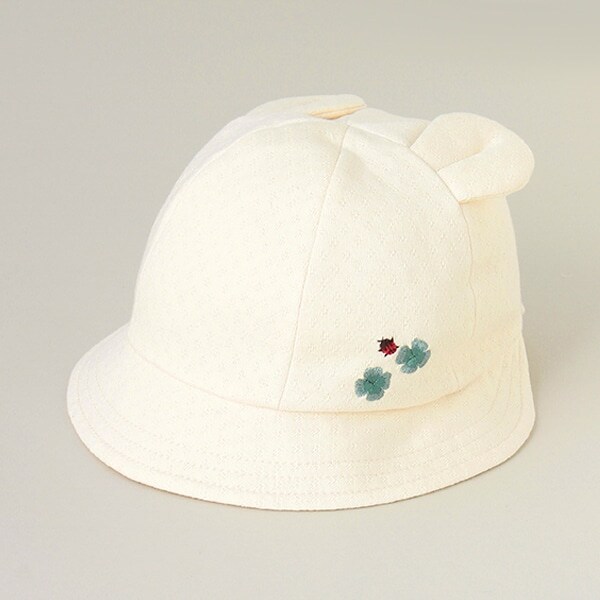 【オーガニック】クマ耳帽子【日本製】