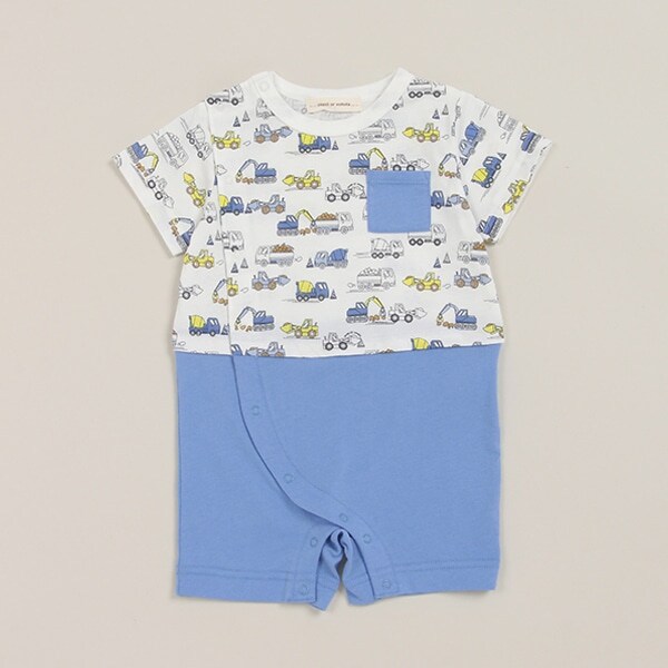 <接触冷感>働くクルマ柄ショートオール