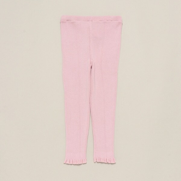 綿リブ編みレギンス