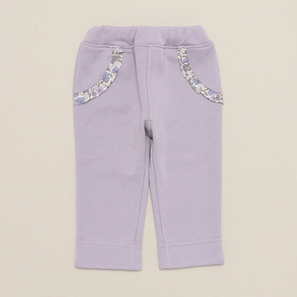 ラメ裏毛フル丈パンツ