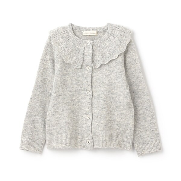 衿フリルカーデイガン