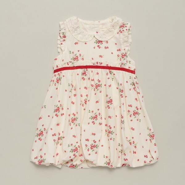 野イチゴ袖なしバルーンワンピース