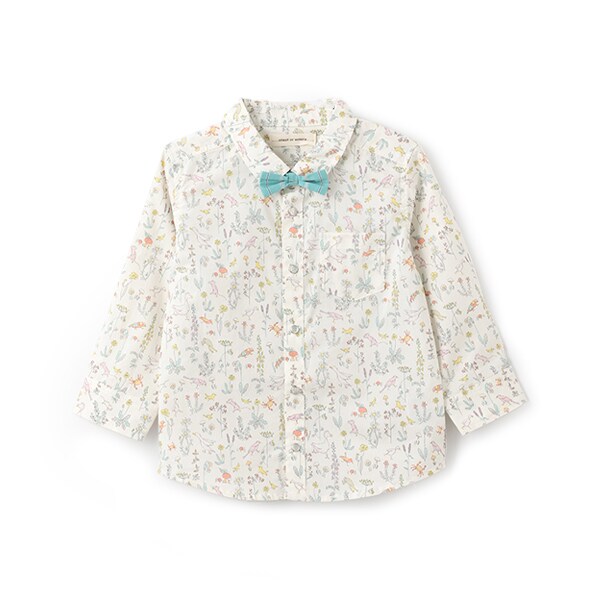 THEO蝶タイつき長袖シャツ