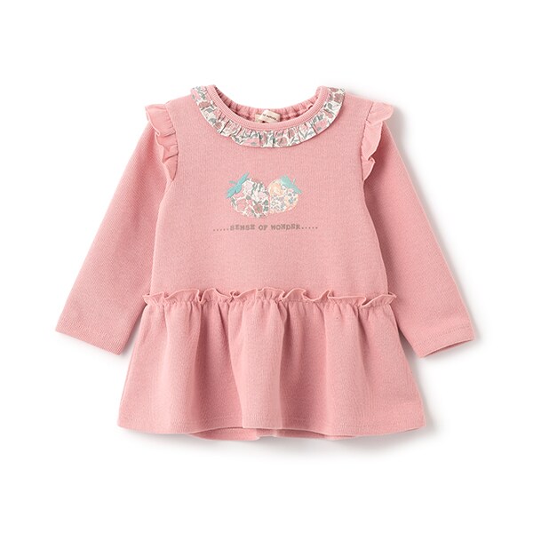 リバティファブリックイチゴチュニック