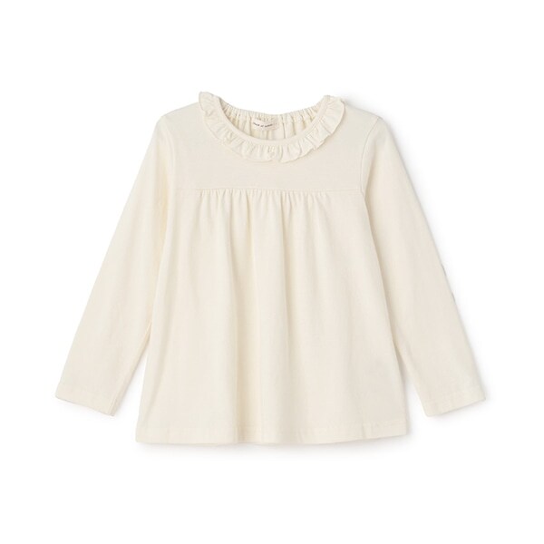 長袖フリルTシャツ