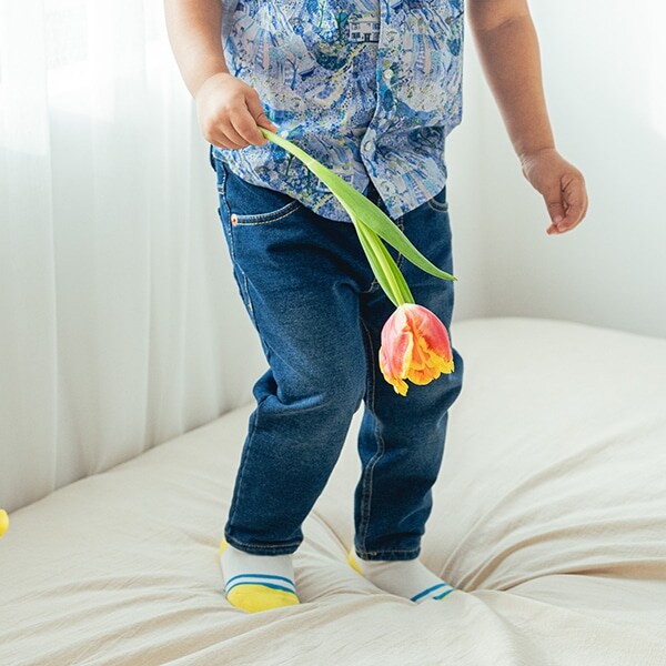 ニットデニムパンツ