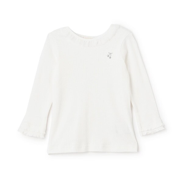 メローフリル長袖Tシャツ