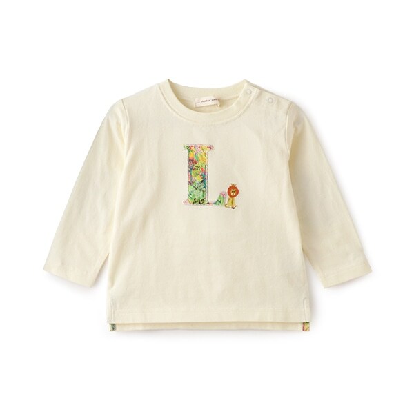 リバティイニシャル長袖Tシャツ