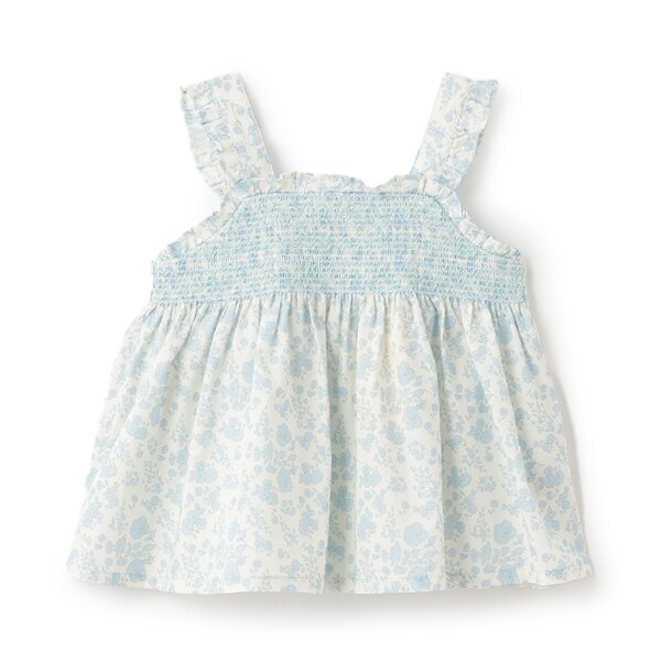 小花スモッキングチュニック