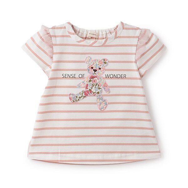 リバティクマアップリケＴシャツ