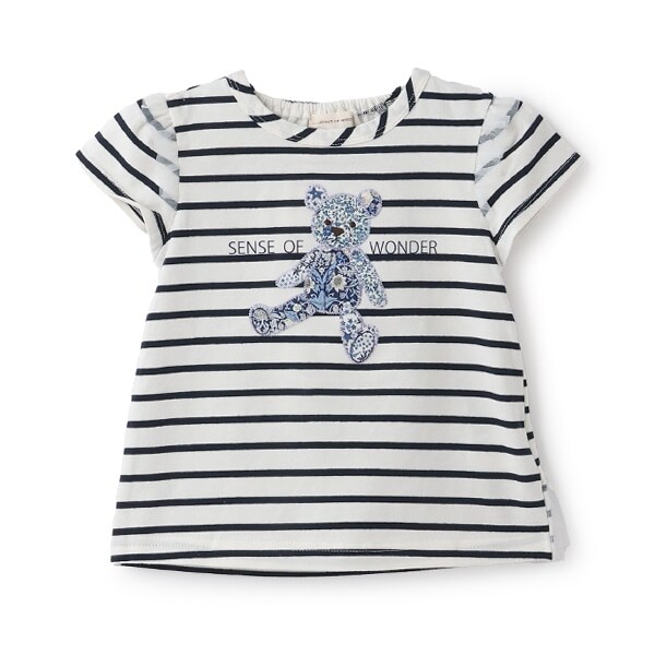 リバティクマアップリケＴシャツ