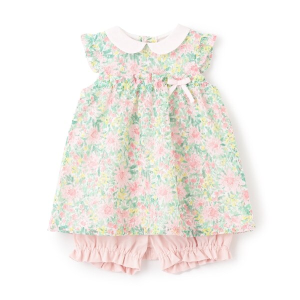 フラワーレースベビースーツ