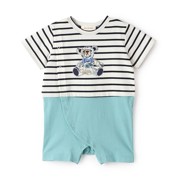 リバティテディベアショートオール