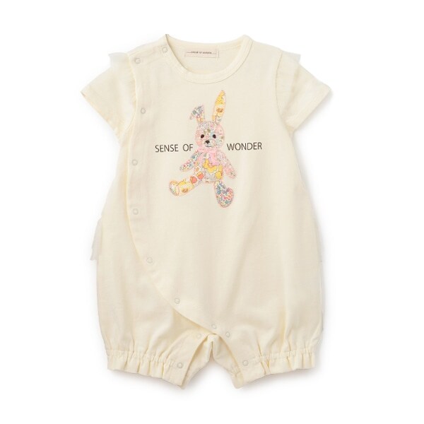 リバティアップリケウサギショートオール