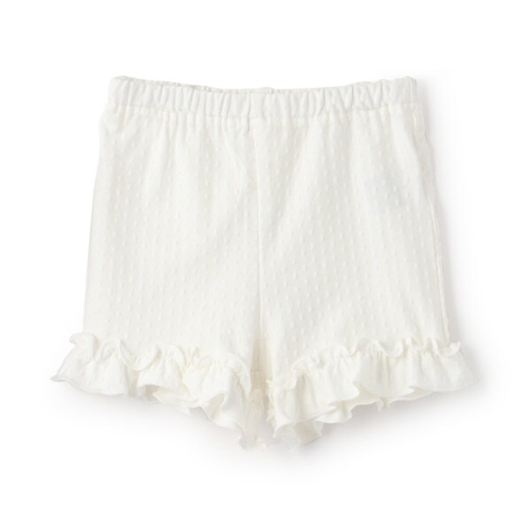 裾フリル一分丈レギンス