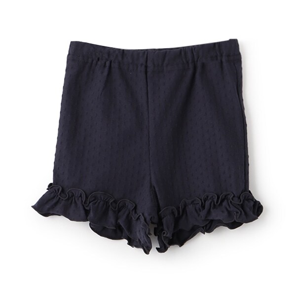 裾フリル一分丈レギンス