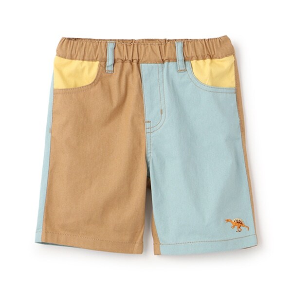 バイカラーハーフパンツ