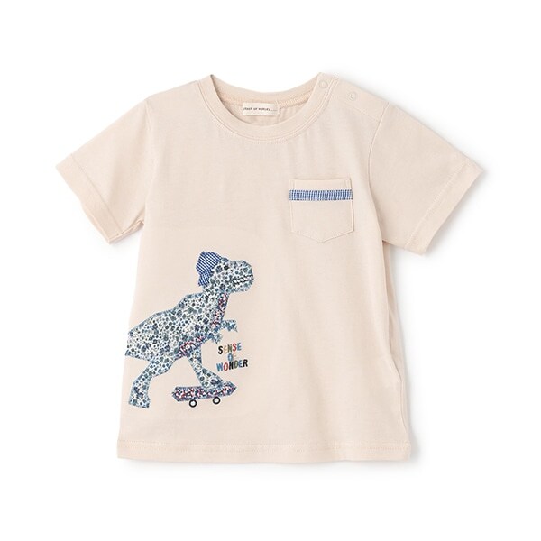 接触冷感リバティダイナソーTシャツ