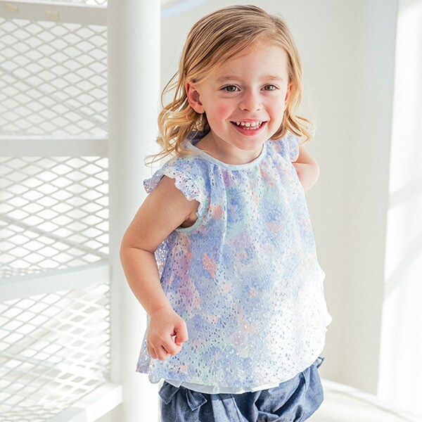 フラワーレースチュニック【日本製】