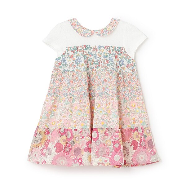 リバティパッチワークワンピース【日本製】