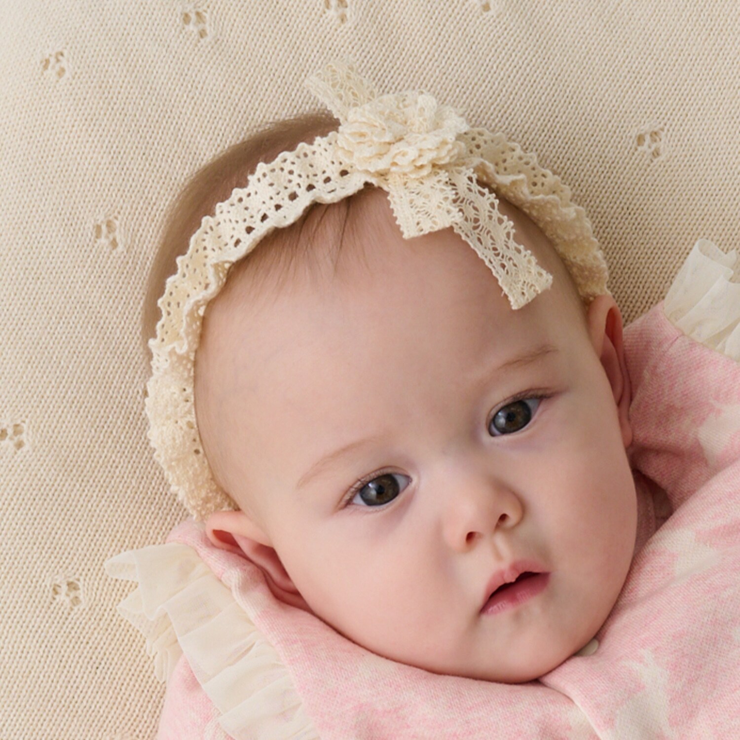 【オーガニック】☆BASICレースカチューシャ