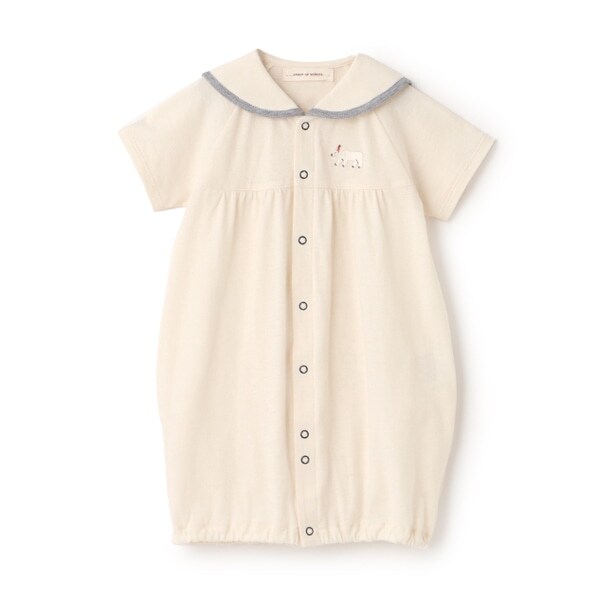 【オーガニック】シロクマセーラー半袖２WAYオール【日本製】