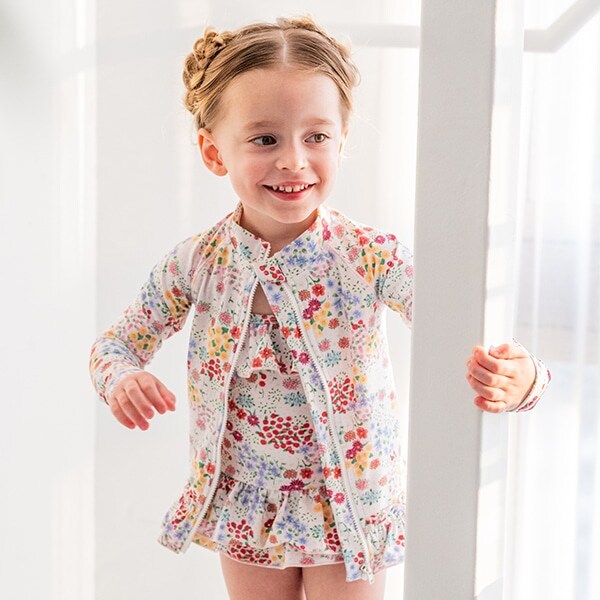 【SWIM】ガーデンフラワーラッシュガード