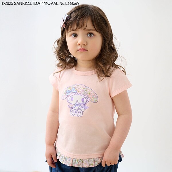 【マイメロディ】LibertyアップリケTシャツ