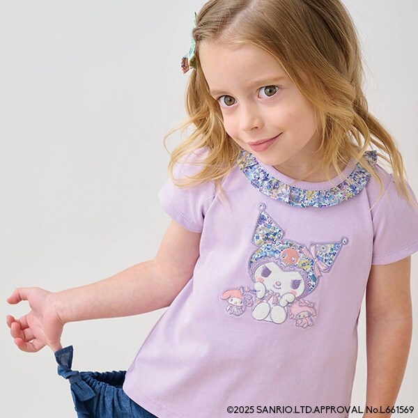 【クロミ】LibertyアップリケTシャツ