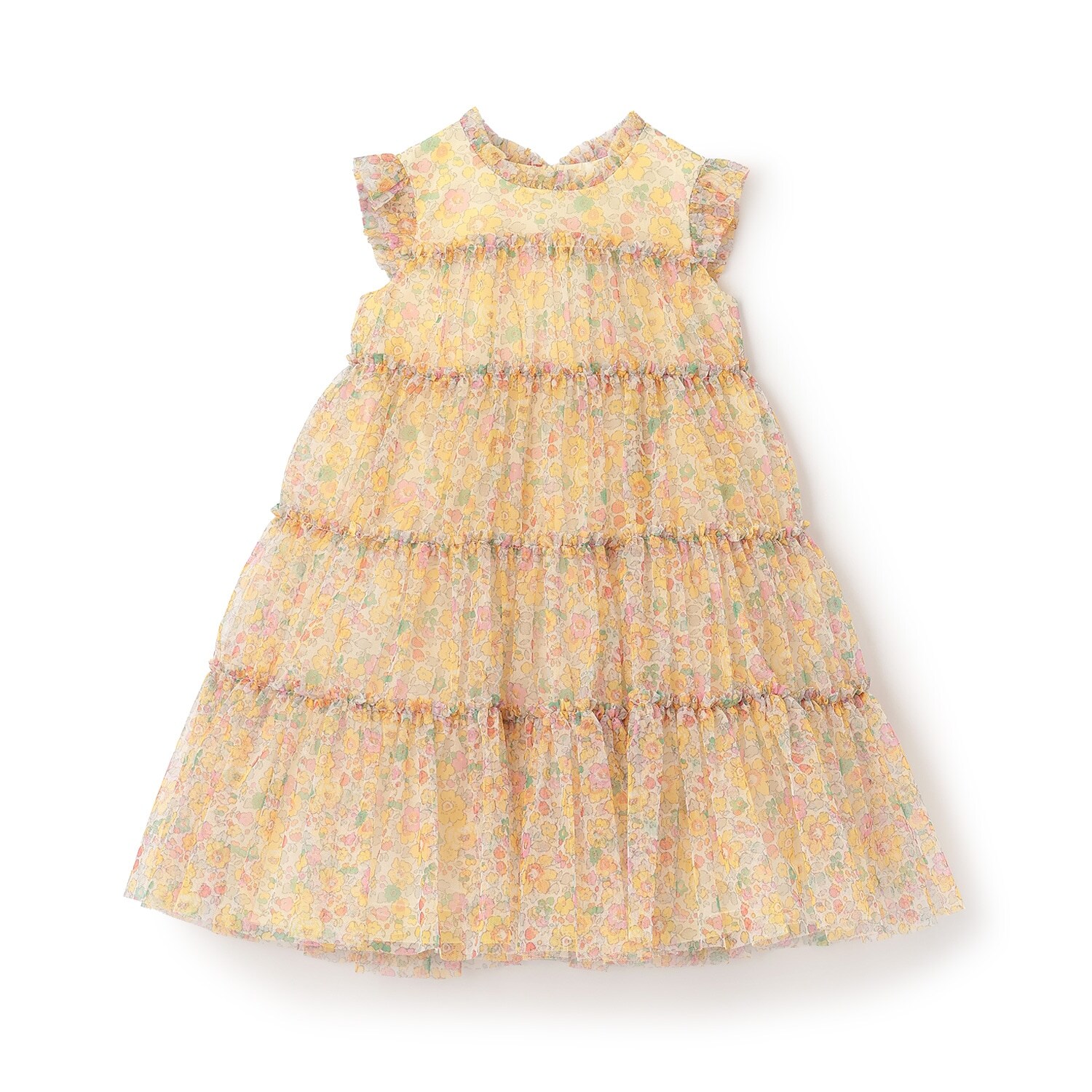 リバティプリントチュールドレス【日本製】