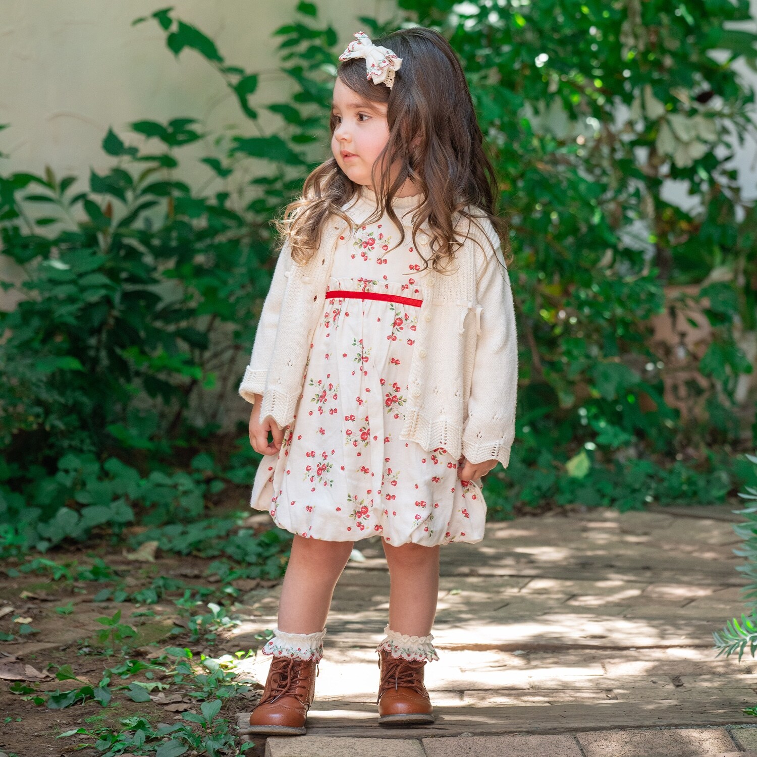 【オーガニック】野イチゴ袖なしバルーンワンピース【日本製】