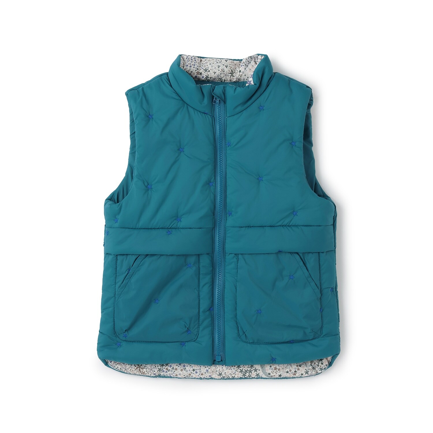 リバティアデラジャ星刺しゅうベスト