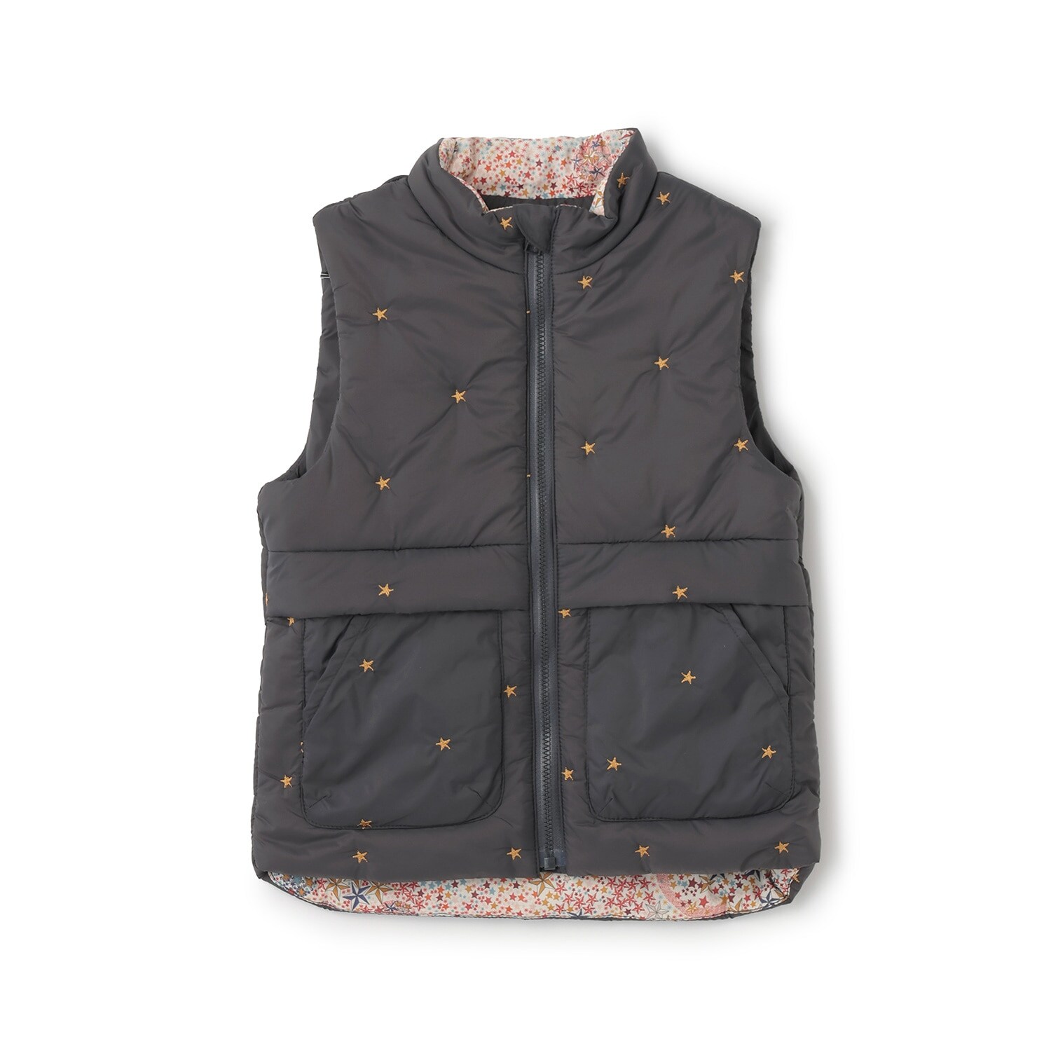 リバティアデラジャ星刺しゅうベスト