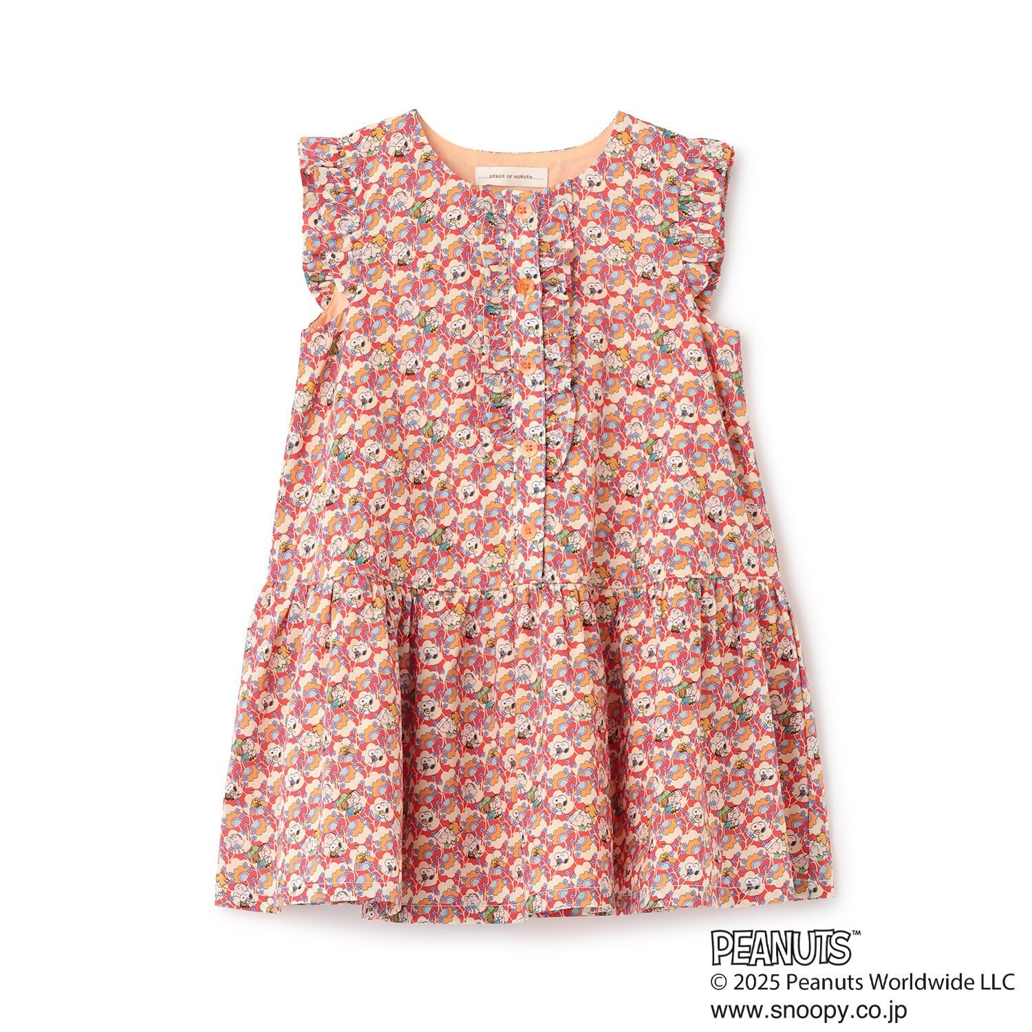 【PEANUTS】フリルジャンパースカート