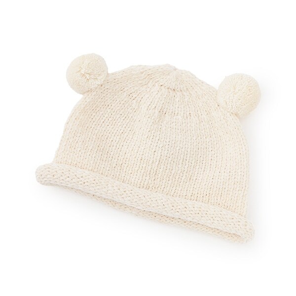 【オーガニック】モール糸帽子【日本製】