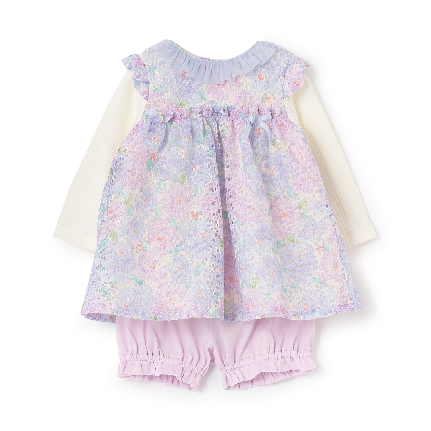 フラワーレースワンピーススーツ【日本製】