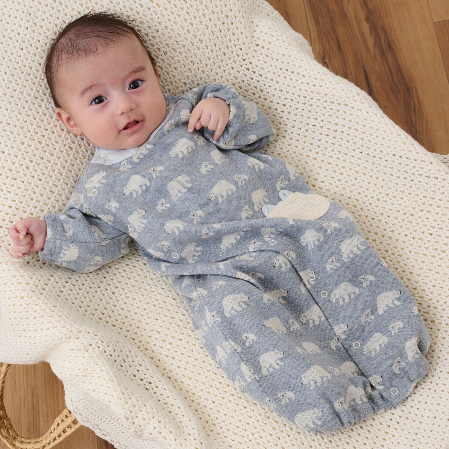 【オーガニック】ジャカード2WAYオール【日本製】