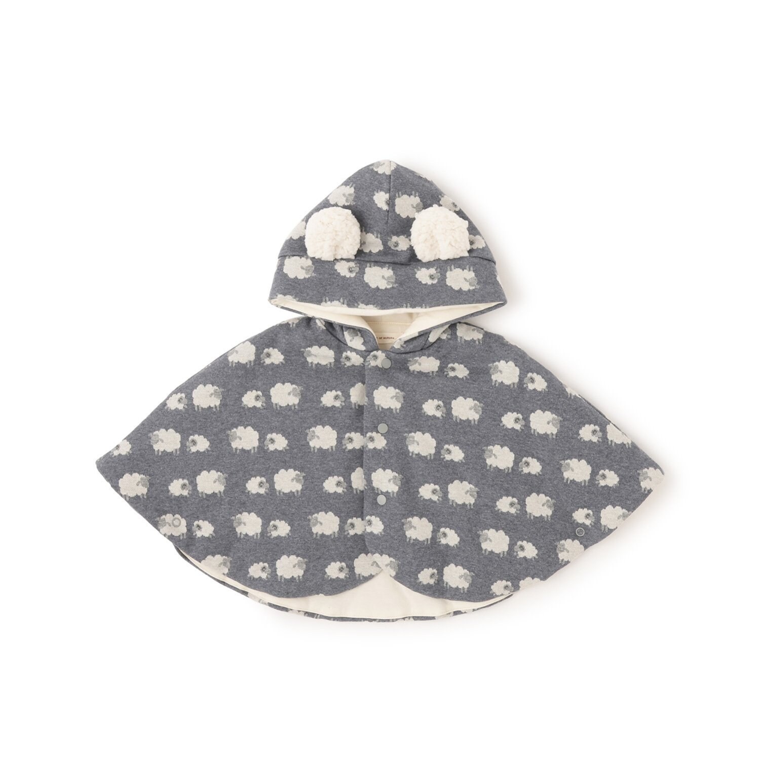 【オーガニック】ジャカードマント【日本製】