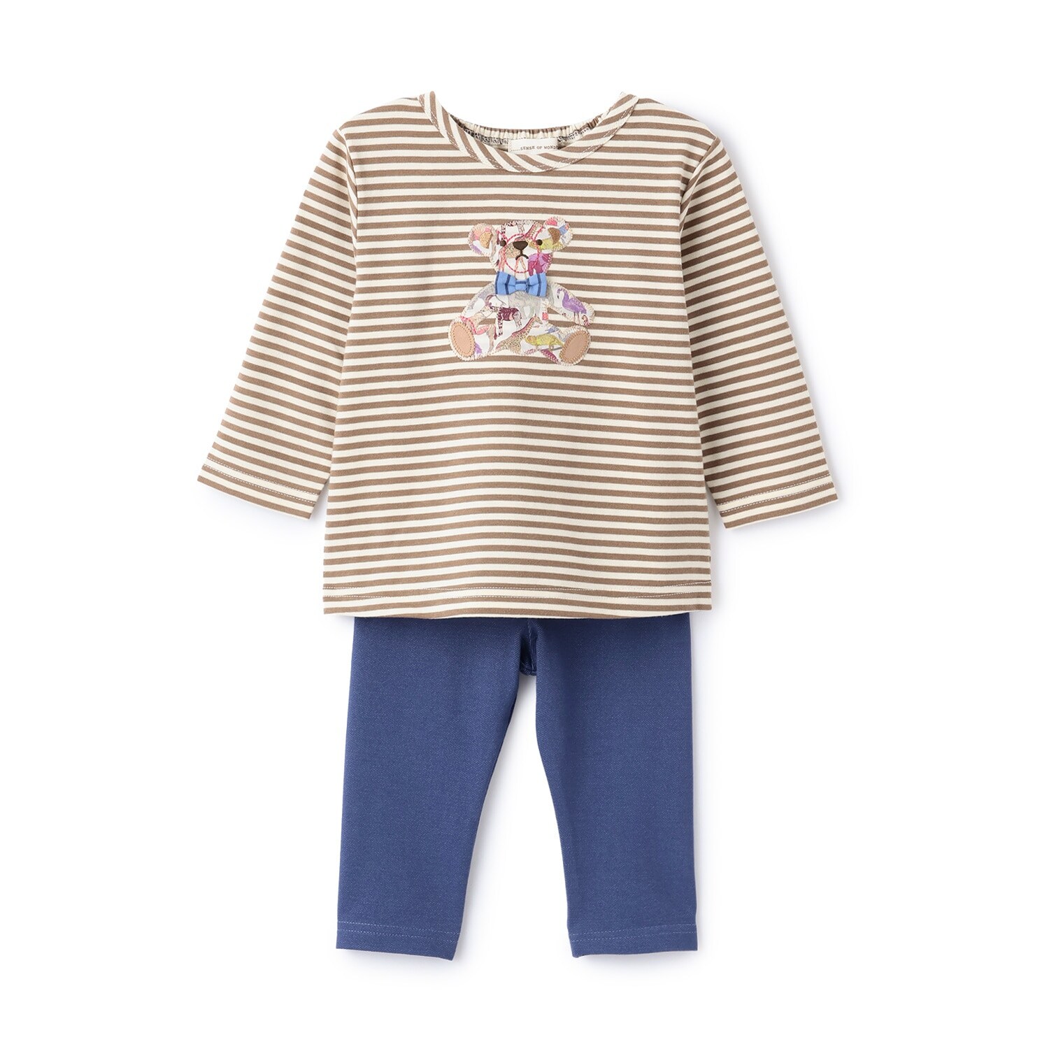 キューフォーザズーテディベア長袖Tシャツスーツ