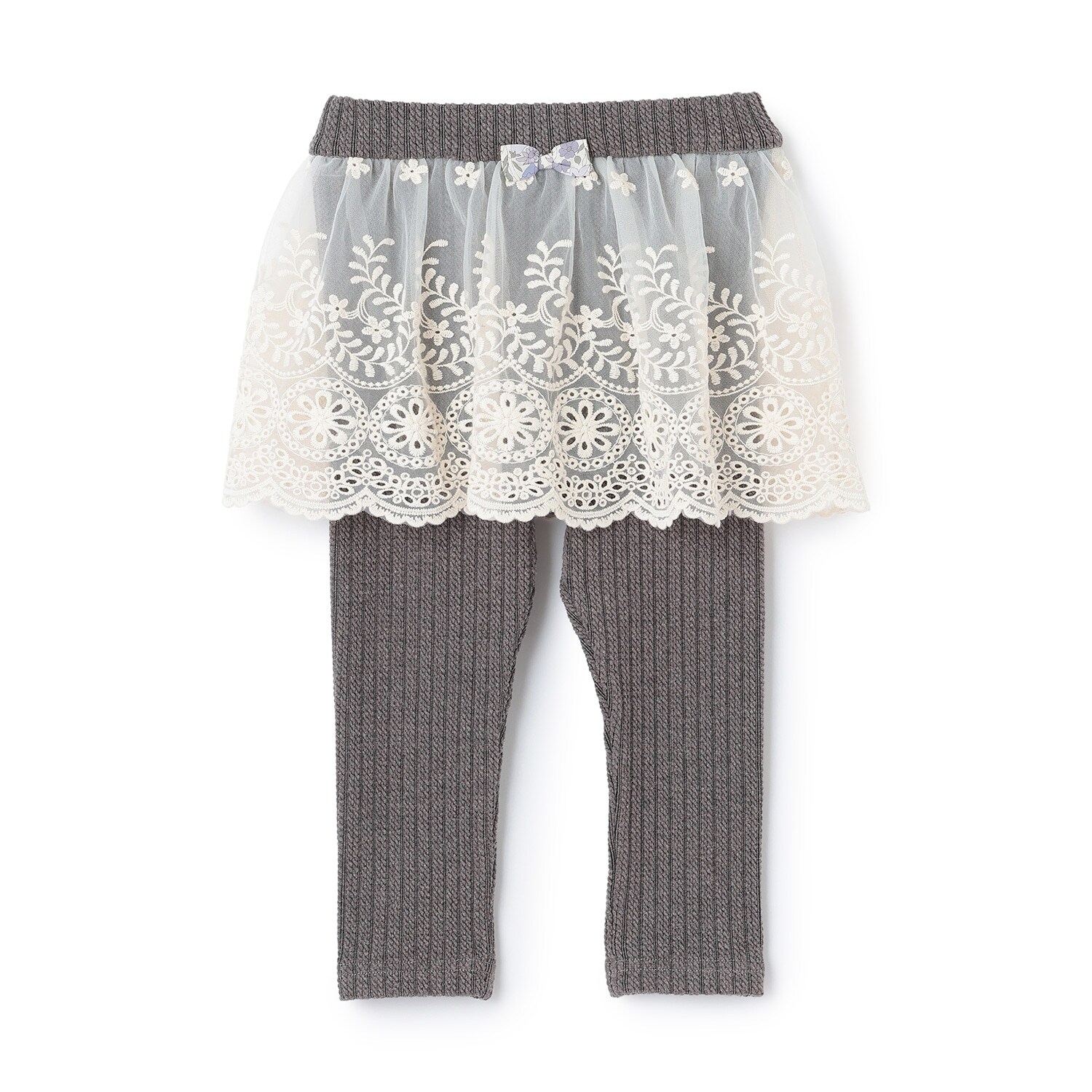 ケーブルチュールレースレギンス