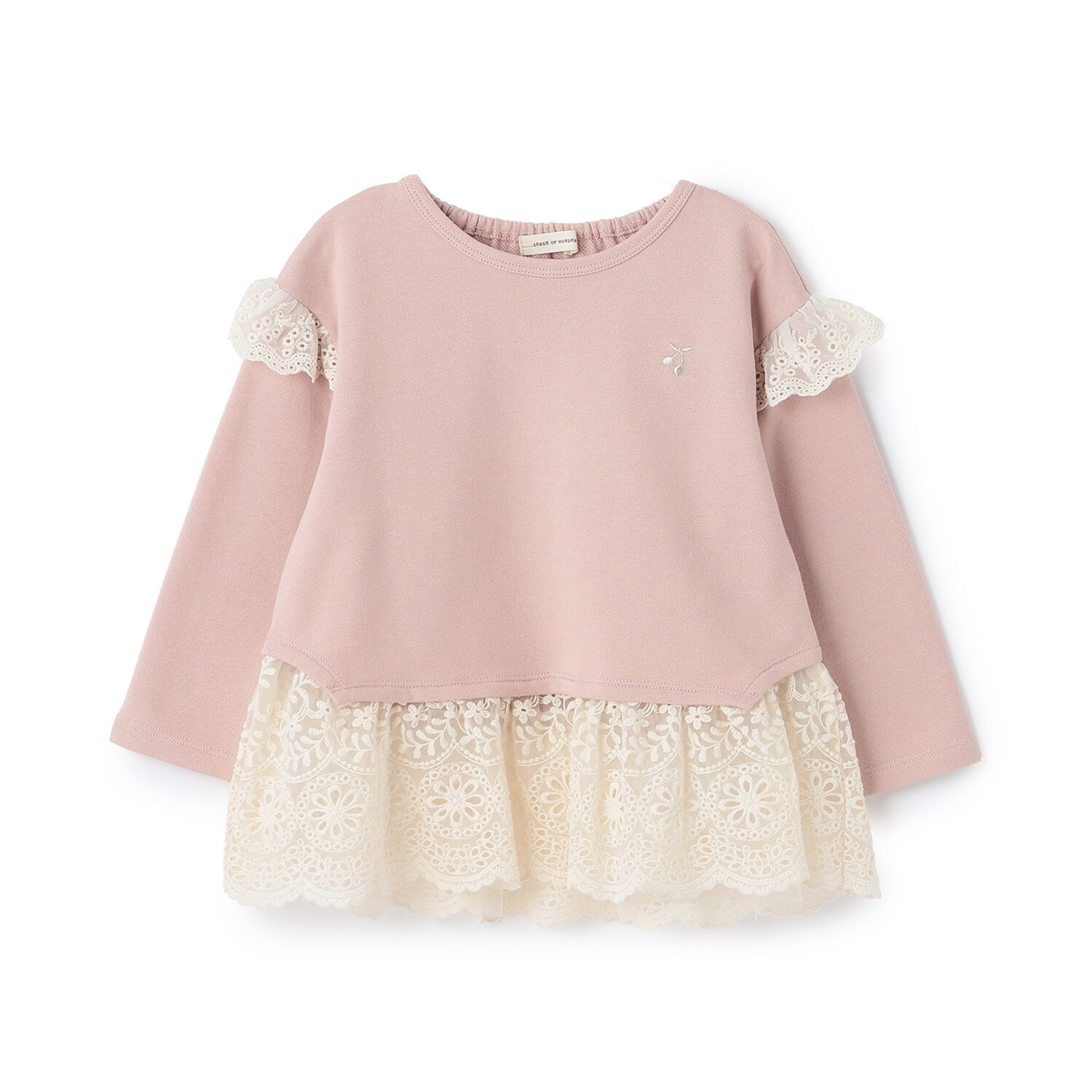 裾チュールレースチュニック