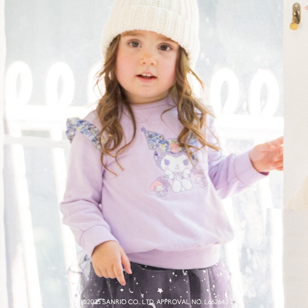 【クロミ】リバティファブリックアップリケトレーナー