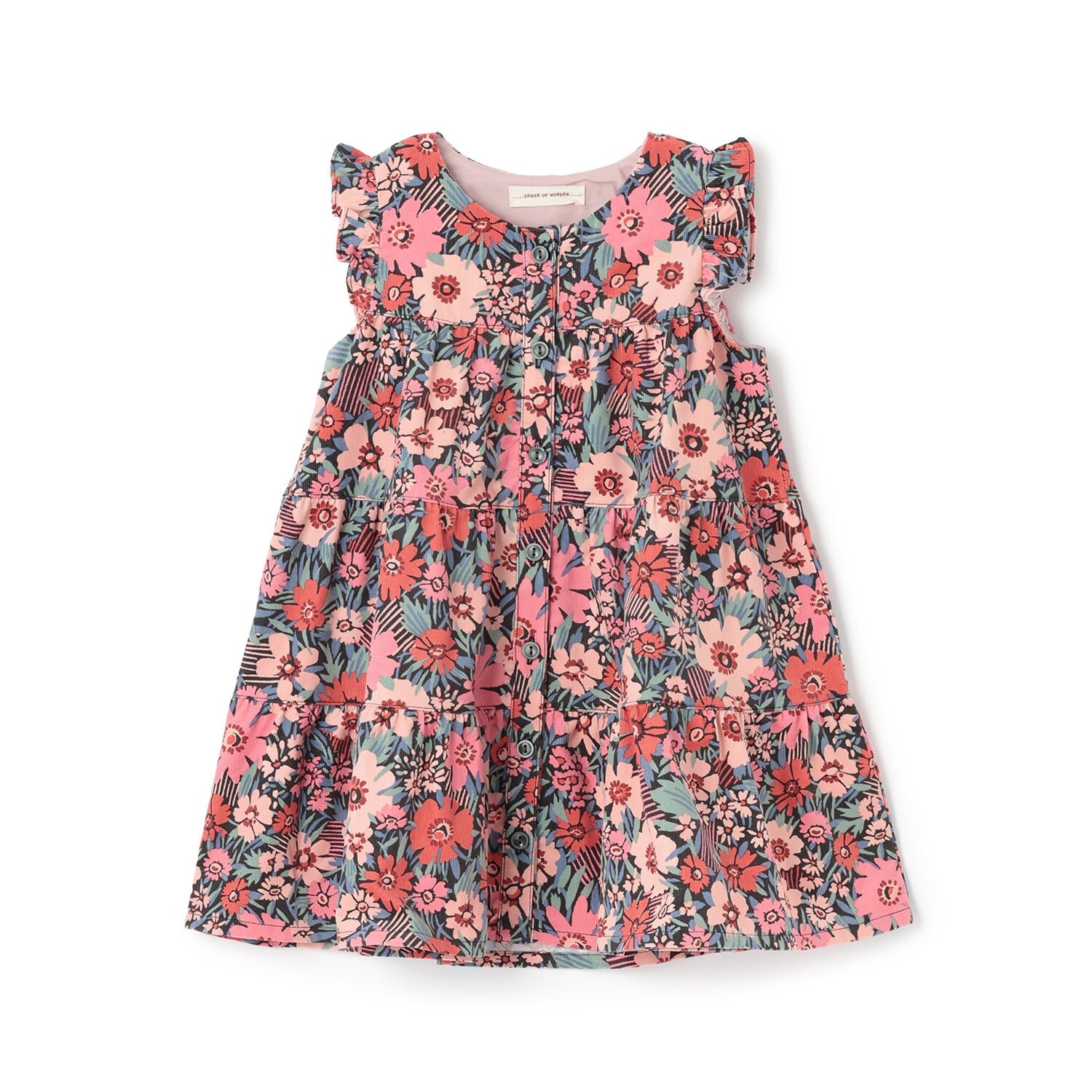 リバティシャツコールジャンパースカート