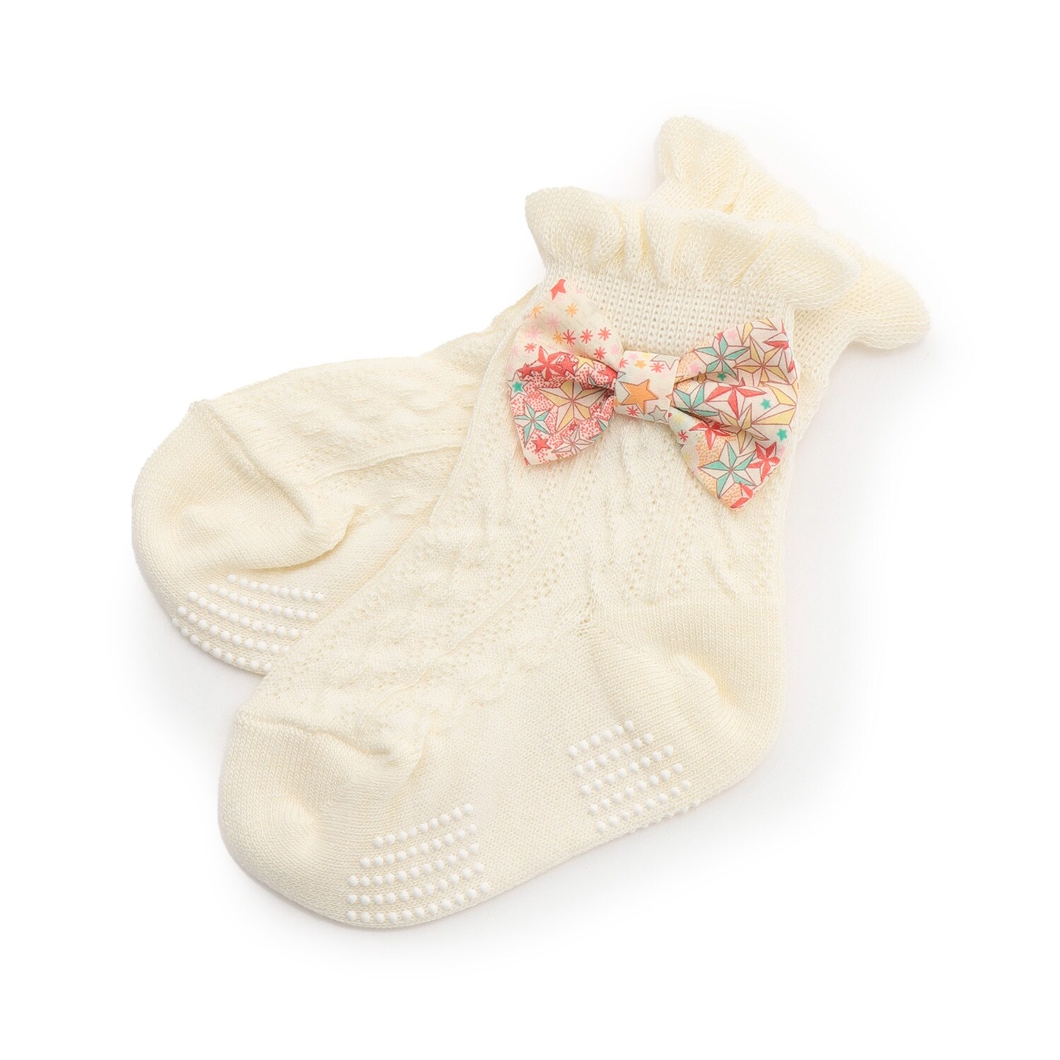 リバティリボンクルーソックス