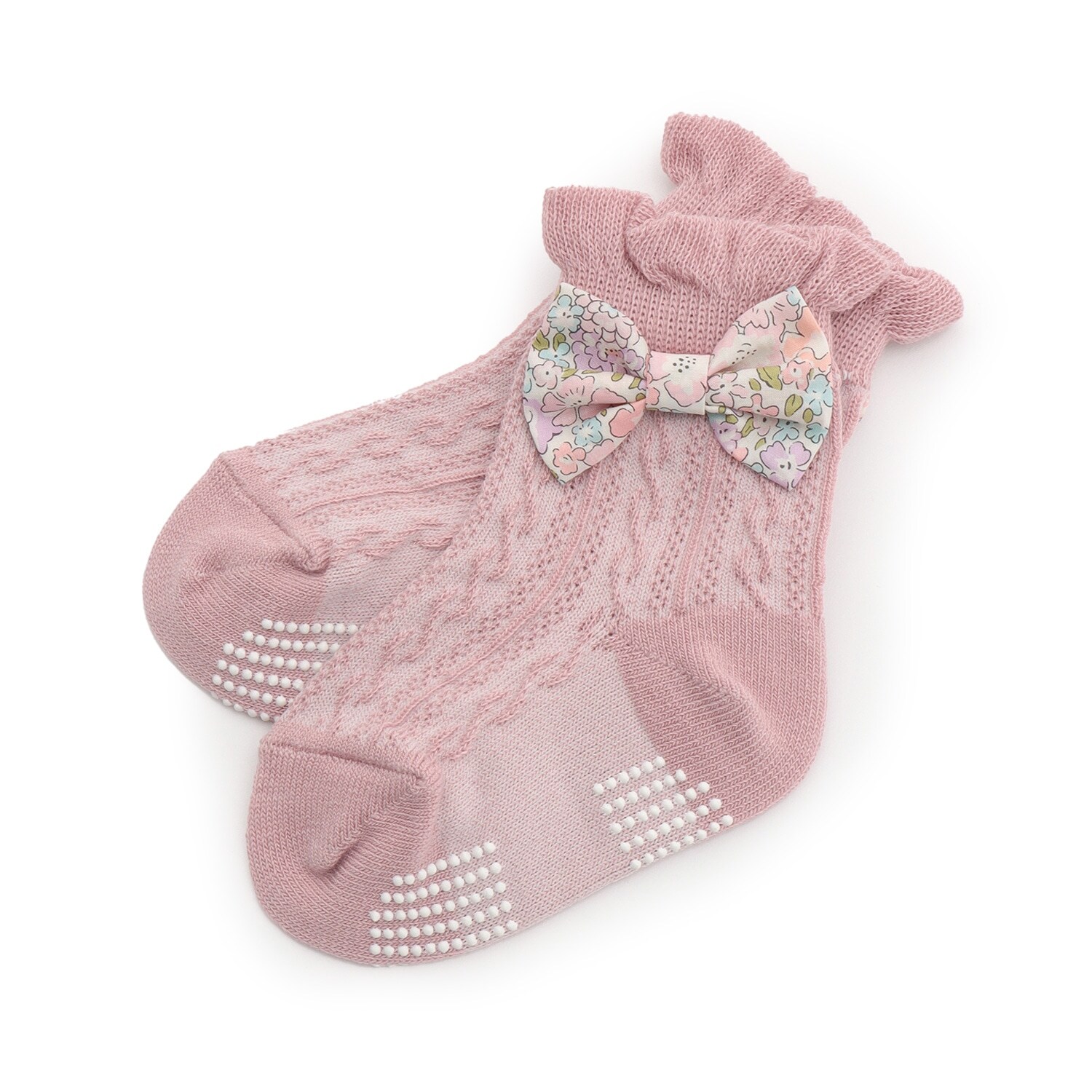 リバティリボンクルーソックス