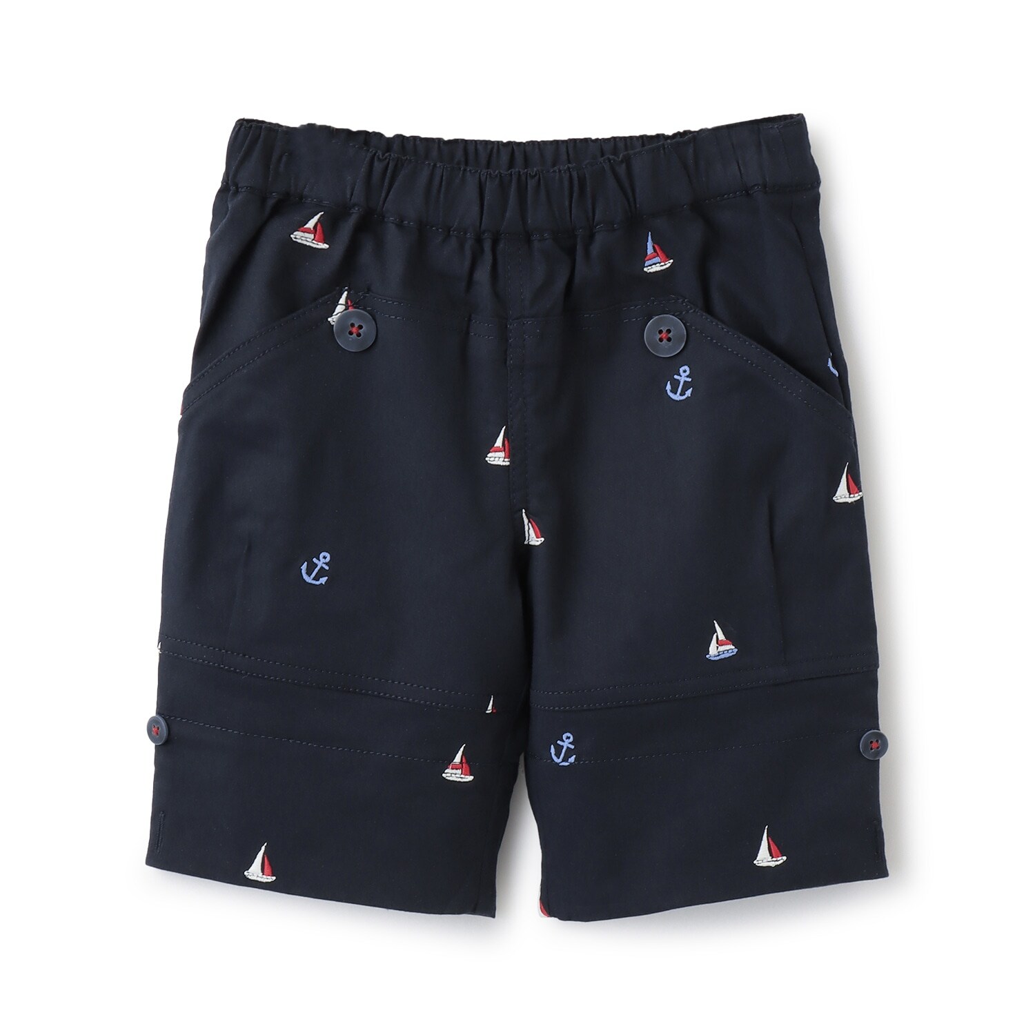 ヨット刺しゅうハーフパンツ