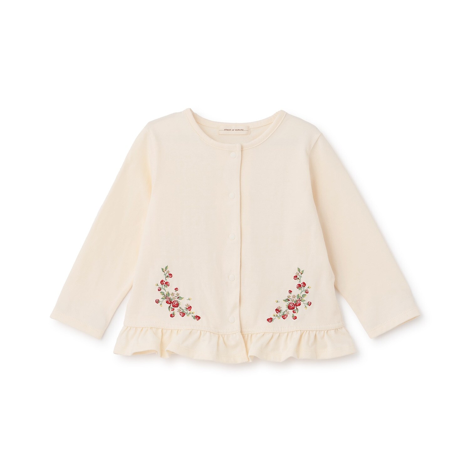 野イチゴ刺しゅうカーディガン